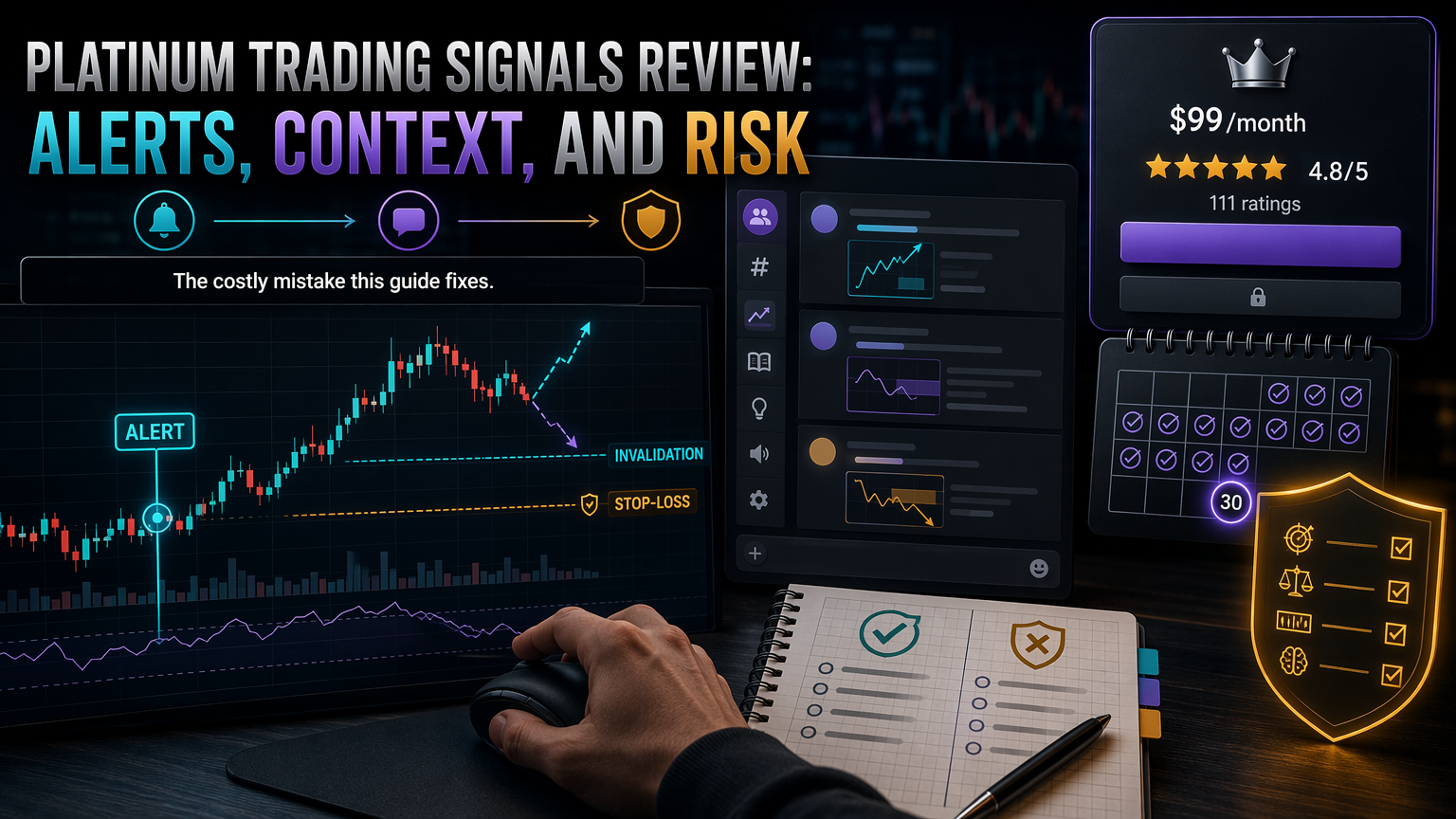 Platinum Trading Signals Review: Alerts, Context, And Risk costly workflow infographic for section 1