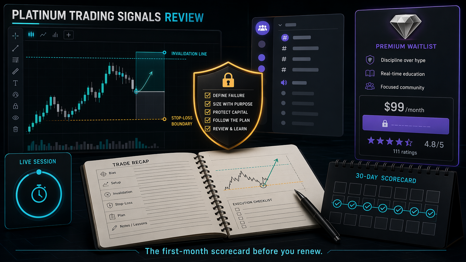 Platinum Trading Signals Review: Alerts, Context, And Risk scorecard infographic for section 6