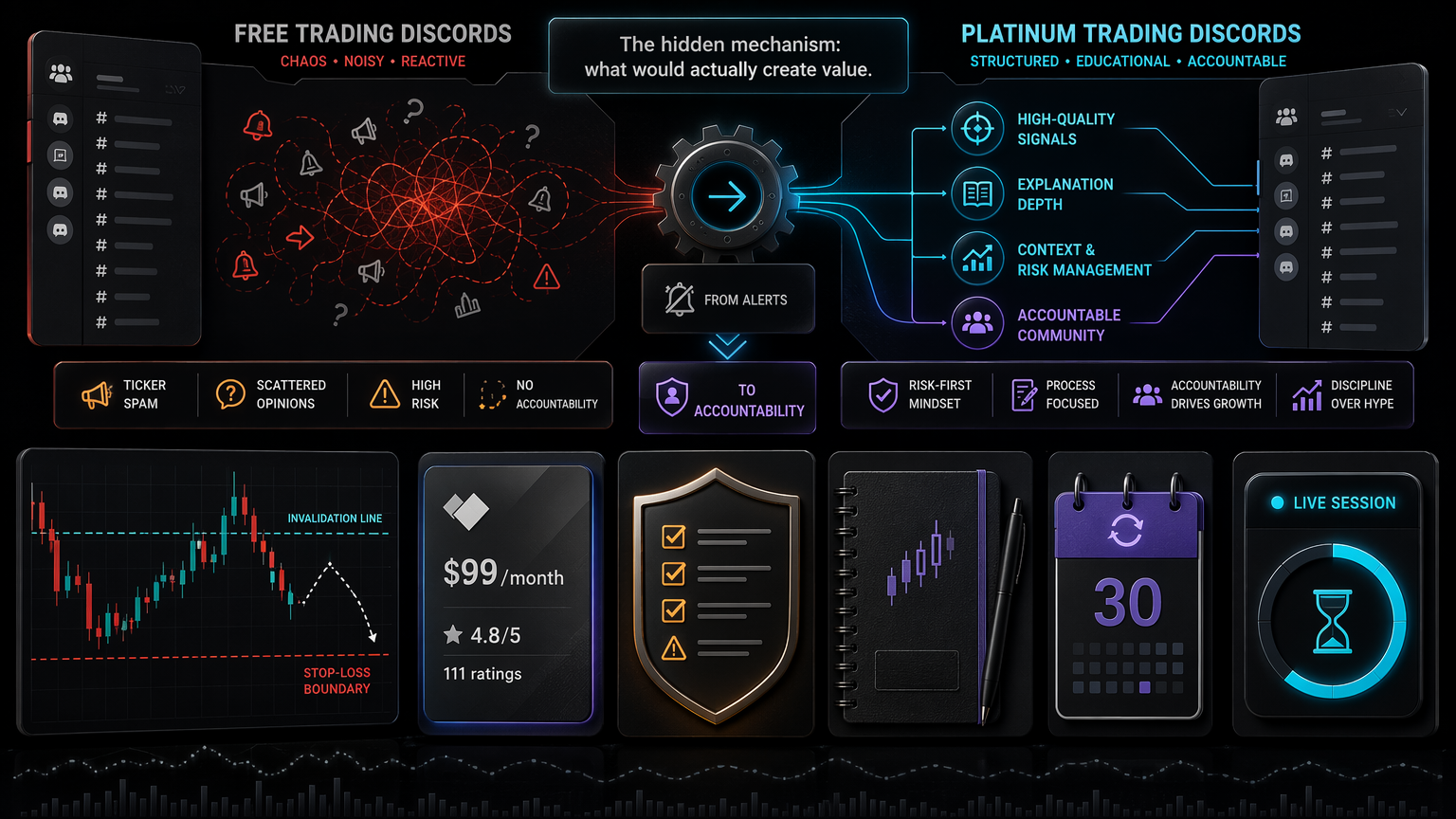 Platinum Trading vs Free Trading Discords: What Changes? hidden mechanism infographic for section 3