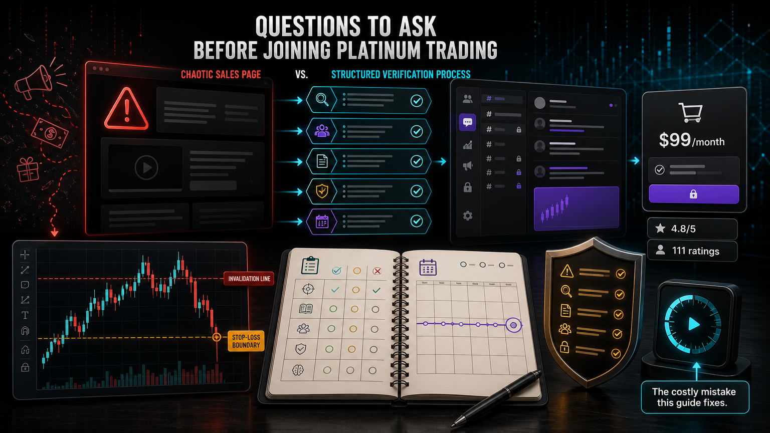 Questions To Ask Before Joining Platinum Trading costly workflow infographic for section 1